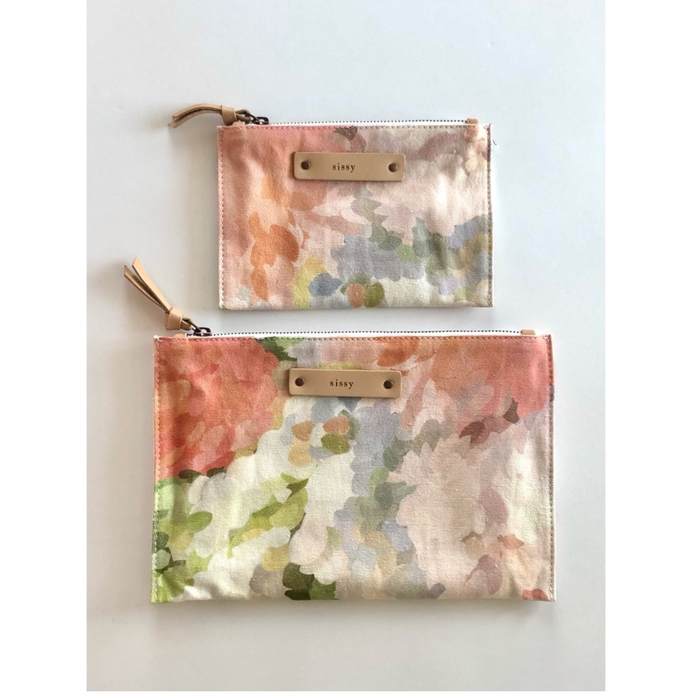 🆕 MINTED Spring Bloom Catch-All Pouch Set w/Personalization “Sissy” - Picture 3 of 6